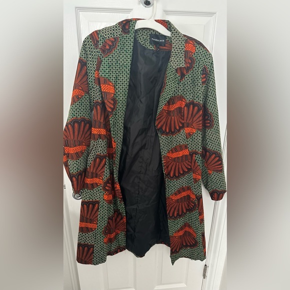 ANKARA AFRICAN PRINT PEACOAT - colorful addition to your wardrobe 🧥 - Picture 2 of 5